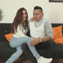 Victoria and Giorgio, a young and beautiful couple that's come to make a porn debut with FAKings